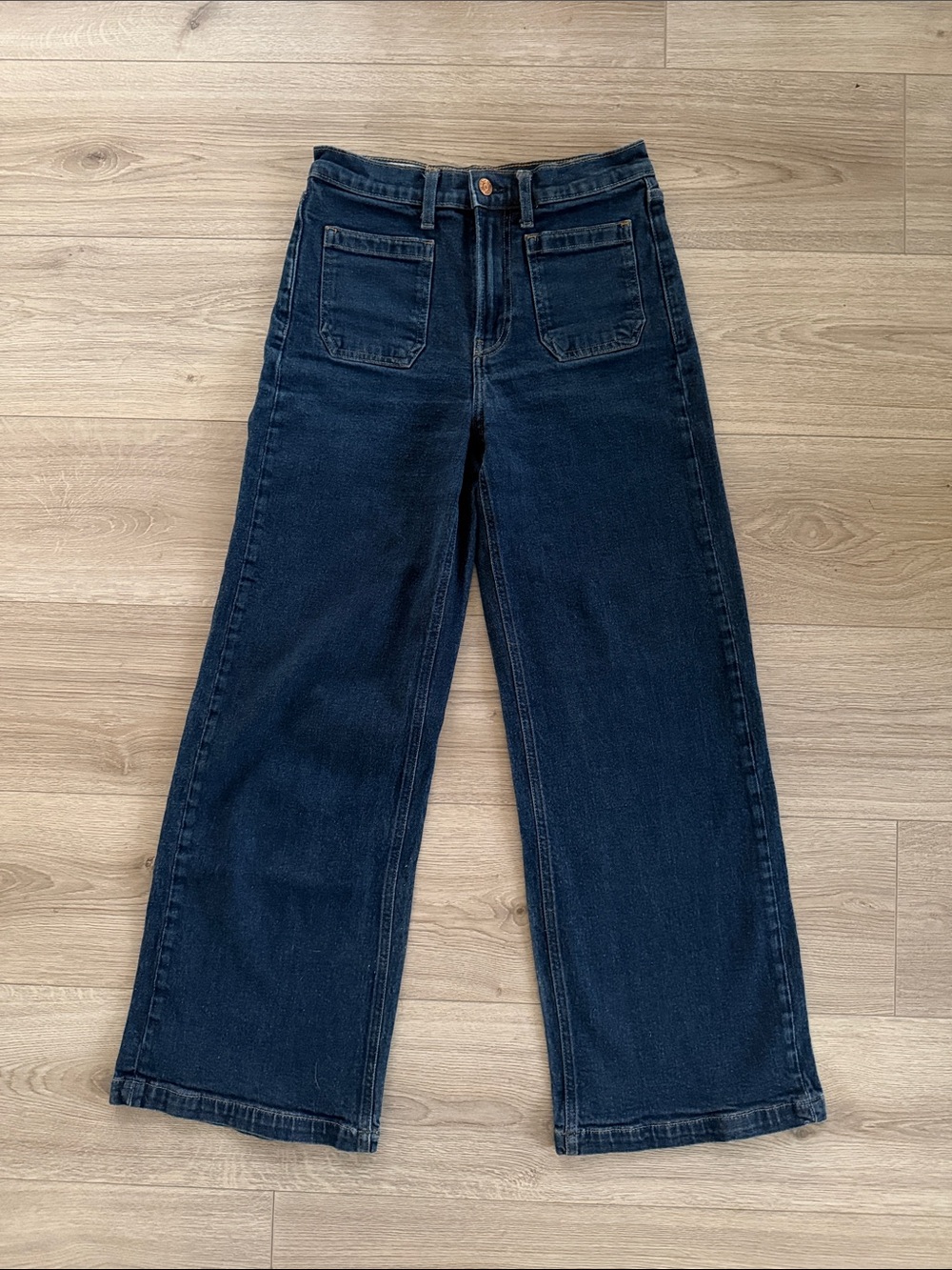 GAP High-Rise Wide Leg Women’s Jeans in Dark Indigo
